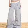 Pantalones cargo de camuflaje a cuadros estilo americano para hombre y mujer, nuevo estilo primavera-verano 2026, pantalones casuales holgados de pierna ancha, modernos