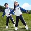 Uniformes de Jardim de Infância, Novos Conjuntos de Verão, Uniformes de Turma da Temporada de Formatura, Uniformes de Apresentação, Uniformes de Escola Primária de Primavera e Outono, Conjunto de Três Peças