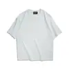 Camiseta casual unisex de manga corta, peso pesado 260g, corte holgado con hombros caídos, hilo doble Sorona, tres pruebas