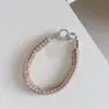 Outono e Inverno Pelúcia Xadrez Multicor Alça de Pulso Nova Capa de Celular Cordão Bolsa Curta de Celebridade da Internet Corrente para Pendurar Câmera