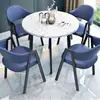Mesa e cadeiras de negociação conjunto cafeteria loja de chá com leite mesa redonda escritório lazer pequeno apartamento mesa de jantar mesa de jantar para casa nórdica