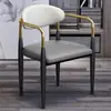 Cadeira de jantar de luxo leve para uso doméstico com encosto, mesa e cadeiras de jantar modernas minimalistas, mesa de chá e cadeiras de alta qualidade, cadeira de reunião, cadeira de luxo leve da moda