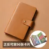 Portatarjetas para Hombre Piel Genuina Gran Capacidad Múltiples Ranuras para Tarjetas Portatarjetas Bancarias Portatarjetas de Negocio para Mujer Antidesmagnetización Almacenamiento de Documentos Portatarjetas