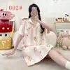 Camisón de manga corta para niñas, algodón nube fino de verano, longitud media por encima de la rodilla, estilo princesa, lindo, ropa de dormir para estudiantes, vestido para casa