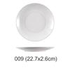 Vajilla blanca arroz cubierto plato occidental plato para olla caliente plato para buffet plato para comida rápida tazón pequeño tazón para ramen melamina imitación porcelana
