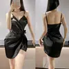 Pijama Sexy de Amarração Slimming com Alça Plissada Camisola Estilo Desejo Puro Feminino Roupa de Casa Conjunto Venda por Atacado
