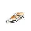 Sandalias de Verano 2024 Estilo Nuevo Baotou de Tacón Medio para Mujer con Tacón Grueso, Piel de Vaca, Punta Redonda, Correa Cruzada con Hebilla, Estilo Mary Jane