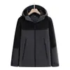 Chaqueta de Algodón Ultra Suave Todo en Uno de Moda para Celebridades de Internet, Estilo Business-Casual, para Escalada al Aire Libre, Abrigo Casual Estampado Versátil de Corte Holgado