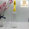Botella Spray para Tónico Redonda de Hombro 500ml con Pistola tipo D Botella Spray de Empuje Botella Pistola de Spray con Hebilla Manual Botella de Plástico Transparente
