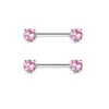 Comercio electrónico transfronterizo de Amazon nuevo anillo de pezón de circón redondo clavo de pezón de circón joyería para piercing corporal en stock venta al por mayor
