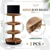 Soporte de exhibición para llaveros, estante de exhibición de joyería de madera maciza con ganchos, perchero para colgar accesorios pequeños, soporte de exhibición para pendientes, exhibidor de pulseras