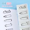 Sello Sensible a la Luz de Cinco Enlaces Viene con Almacenamiento, Presiona para Tomar, Se Puede Añadir Tinta, Sello de Cuaderno Cultural y Creativo, Sello de Venta Directa de Fábrica