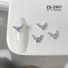Nuevo Flash Huizi Corte Joyería para Uñas Lujo Ligero Alta Textura Diamante Francés Acabado Diamante Flash Pila Diamante Accesorios