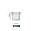 Garrafa de caviar com tampa dividida, garrafa de vidro transparente selada para armazenamento doméstico, garrafa enlatada