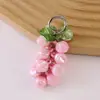 Nova Cadeia Pendente de Cacho de Uva Colorido Sólido Acessórios de Decoração de Mochila Chaveiro Pequeno Pingente Presente Venda por Atacado