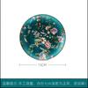 Cuenco de porcelana esmaltada de estilo chino Tangshan, plato de arroz, mesa de salón, plato occidental de cerámica