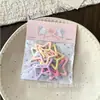 Grampo de Cabelo Bb Clip com Efeito de Tinta Texturizada na Cor Creme, Grampo Lateral para Franja de Menina Doce, Grampo de Cabelo Geométrico de Estrela de Cinco Pontas e Nuvem para Crianças
