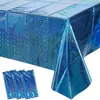 El Mantel de Mesa Láser Holográfico de Amazon es Brillante, Impermeable, Fácil de Limpiar, Adecuado para Cumpleaños, Bodas, Fiestas, Reuniones Festivas y Decoraciones