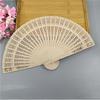 Abanico de Madera Pura Fragante Hueco de 6 Pulgadas Abanico Plegable de Madera Abanico Compacto de Boda Abanico Clásico de Madera Fragante Personalizado