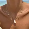 Nz3151 Colgante de Concha Bohemio Europeo y Americano Transfronterizo Collar para Mujer Temporada de Viajes a la Playa Estrella de Mar Joyería para Mujer