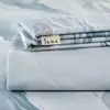 Nueva Sábana de Algodón Puro Grueso Grado A, Sábana Resistente a la Suciedad, Funda de Almohada, Pieza Única Ropa de Cama Individual/Doble para Dormitorio
