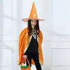 Capa Infantil K-Style de Halloween Fantasia de Bruxa para Performance Capa Seis-Estrelas Cosplay de Mágico