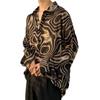 Camisa com Senso de Design de Nicho Estilo Hong Kong Bf Solta Retrô Manga Longa Camisa Meninos Verão Fashionable Caimento Elegante Roupas Bonitas
