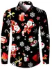 Abrigo navideño transfronterizo para hombre, nuevo top casual de moda con estampado navideño, talla grande, exclusivo de Amazon