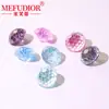 Zircón Cortado Skyfire Fireworks con Recubrimiento de Color, Piedra Suelta con Base Chapada, Gema de Alto Carbono Monocolor para DIY, Joyería al por Mayor de Fábrica en Stock