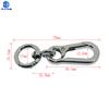 Hebilla de perro de aleación de zinc al por mayor de fábrica, llavero con hebilla de resorte, hebilla colgante de cintura para hombre, accesorios para coche, llavero