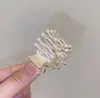 Exquisito Flor de Pessegueiro Pega-Cabelo Atrás da Cabeça Presilha Flor Presilha Tubarão Grande Liga Zinco Strass Pérola Acessórios de Cabelo Garra de Cabelo Presilha de Cabelo