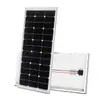 Painel Solar Monocristalino 12V24V Placa de Carregamento com Monitoramento Bateria Sistema Residencial Componente Fotovoltaico Externo