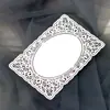 Papel Perlado Calado con Agujeros Pequeños Que No Amarillean, Tarjeta de Encaje Láser, Cuaderno con Borde de Encaje, Papel de Corte, Postal Flor Calada