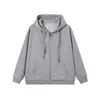 Sudadera con capucha de marca americana de moda holgada, sudadera con capucha blanca pesada, chaqueta, cárdigan para hombre, sudadera con cremallera, personalización
