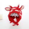 Gorro de bebé de otoño e invierno, súper lindo, gorro de lana para niños y niñas, gorro de protección para las orejas con diseño de cervatillo de dibujos animados.
