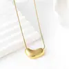 Lele Joias Europeu e Americano Transfronteiriço Novo Coração de Aço Inoxidável Ins Moda Luxo Leve Nicho Design de Ponta Corrente de Clavícula