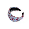 Diadema Retro Rayada con Lunares Grandes y Ala Ancha, Estilo Japonés y Coreano, Adecuada para Salidas Diarias, Lavado de Cara, Maquillaje y Peinado