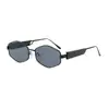 Óculos de Sol Poligonais Novo Estilo Europeu e Americano Celebridade da Internet para Homens e Mulheres Rosto Pequeno Toque de Luxo Retrô Óculos de Sol com Proteção UV