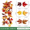 Guirnalda de hojas de arce artificial de otoño en stock, decoración del hogar, decoraciones para el festival de la cosecha, corona de hojas de arce artificial