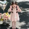 Vestido de Verano para Niña 2026 Nuevo Elegante de Moda para Niños, Vestido de Malla Delgado de Princesa para Bebés Niñas