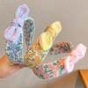 Diadema Ancha Dulce para Niña con Lazo de Fresa Estilo Coreano, Pinza para el Cabello, Diadema Dulce de Ala Ancha para Niña, Adorno para el Cabello con Orejas de Conejo que Presiona