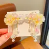 Set de Tocado para Niños de Estilo Chino Horquilla Dinastía Han para Niñas Horquilla de Estilo Antiguo Sacudida Paso Súper Hada Borla Mariposa Accesorios para el Cabello