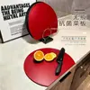 Tabla de cortar antibacteriana y antihongos de doble cara estilo japonés con forma de D, TPU de grado alimenticio, tabla de cortar sin marcas, tabla de cortar semicircular para cocina casera