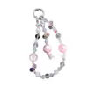 Llavero de Nube de Cristal con Cuentas, Cadena Antiperdida para Teléfono Móvil, Colgante para Bolso, Adorno para Llavero de Coche, Regalo, Exclusivamente para Ventas Transfronterizas