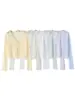 Cardigan de Tricô Transfronteiriço Aliexpress 2026 Feminino Primavera e Verão Novo Casual Europeu e Americano com Cadarço e Design Vazado Proteção Solar