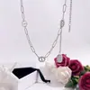 Diseño de lujo ligero patchwork collar de nariz de cerdo japonés collar para clavícula femenina collar con etiqueta personalizada estilo europeo y americano