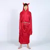 Disfraz de Diablo Rojo Maligno de Halloween, Diablo Vaca para Adulto, Cosplay, Juego de Rol, Disfraz de Fiesta en Stock