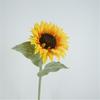 Girasol hidratante de tacto suave, flor única, decoración del hogar, arreglos florales, adornos, accesorios de fotografía, celebración de bodas, arte floral