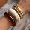 Accesorio transfronterizo de gran venta, producto nuevo: brazalete abierto de forma de ola irregular para mujer, conjunto de tres piezas personalizado y de moda de joyería para mujer