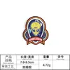 Adesivos de tecido para bordado de computador crânio alienígena UFO Patch acessórios para roupas acessórios para bagagem patch bordado selo etiqueta de tecido